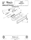 CONSOLE Diagram and Parts List for DU8950XT1  Whirlpool Dishwasher