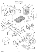 UNIT Diagram and Parts List for 3XART722F01  Whirlpool Refrigerator