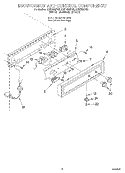ESCUTCHEON AND CONTROL COMPONENTS Diagram and Parts List for EC5100XFB0  Whirlpool Ice Maker