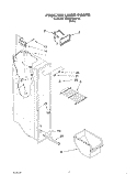 FREEZER LINER Diagram and Parts List for 3XARG458WP00  Whirlpool Refrigerator