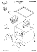 Part Location Diagram of 4356749 Whirlpool HINGE-DOOR