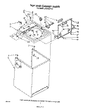 TOP AND CABINET, NOT ILLUSTRATED AND OPTIONAL Diagram and Parts List for LA6300XPW1  Whirlpool Washer