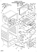 LINER Diagram and Parts List for 3ET19DKXDN01  Whirlpool Refrigerator