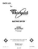 SECTION Diagram and Parts List for LE7680XPW0  Whirlpool Dryer