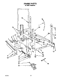 FRAME, LIT/OPTIONAL Diagram and Parts List for WU0800XX0  Roper Dishwasher