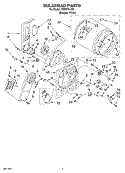 SECTION Diagram and Parts List for CEDS774JQ0  Crosley Dryer