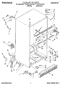 CABINET Diagram and Parts List for TT18CKXAN00  Whirlpool Refrigerator