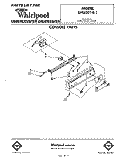 CONSOLE Diagram and Parts List for SHU30141  Whirlpool Dishwasher