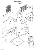 UNIT Diagram and Parts List for ST18HPXKQ01  Whirlpool Refrigerator