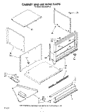 CABINET AND AIR FLOW Diagram and Parts List for KEMI300SBL0  KitchenAid Microwave Oven Combo