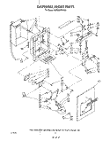 DISPENSER FRONT Diagram and Parts List for KSRT22DTWH00  KitchenAid Refrigerator