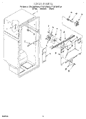 LINER Diagram and Parts List for ET20DMXBW00  Whirlpool Refrigerator