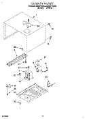 CABINET Diagram and Parts List for KEMI371BBL0  KitchenAid Wall Oven