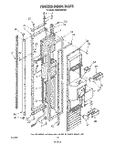FREEZER DOOR Diagram and Parts List for KSRF42DTX01  KitchenAid Refrigerator