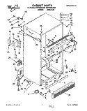 CABINET Diagram and Parts List for 4YET20DKAN01  Whirlpool Refrigerator