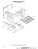 INTERNAL OVEN Diagram and Parts List for FGP315VW1  Roper Range