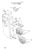 FREEZER LINER Diagram and Parts List for 2VGD23DQFW00  Whirlpool Refrigerator