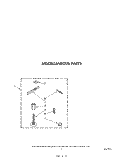 MISCELLANEOUS Diagram and Parts List for LA5580XSW0  Whirlpool Washer