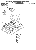 Part Location Diagram of 9761232 Whirlpool Grate - Gray