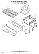 OVEN & BROILER PARTS Diagram and Parts List for SF3020SKW2  Whirlpool Range