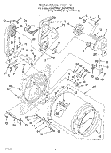 BULKHEAD Diagram and Parts List for KGYS777EZ1  KitchenAid Dryer