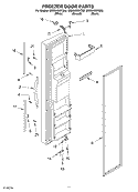 FREEZER DOOR Diagram and Parts List for GS2SHGXKQ02  Whirlpool Refrigerator