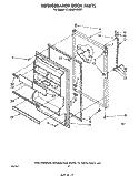 REFRIGERATOR DOOR , PARTS NOT ILLUS Diagram and Parts List for ET16AK1MWR1  Whirlpool Refrigerator