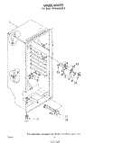 LINER Diagram and Parts List for EV150CXKW3  Whirlpool Freezer