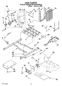 UNIT PARTS Diagram and Parts List for ED2NHGXTL00  Whirlpool Refrigerator