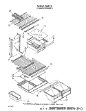 Part Location Diagram of 1116231 Whirlpool Shelf, Full Length Cantilever