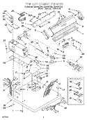 SECTION Diagram and Parts List for CE2950XYN3  Whirlpool Dryer