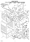 LINER PARTS Diagram and Parts List for KTRC19MKSS03  KitchenAid Refrigerator