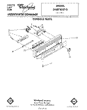 CONSOLE Diagram and Parts List for DU8750XT3  Whirlpool Dishwasher