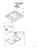 COOKTOP Diagram and Parts List for SF365BEWN2  Whirlpool Range