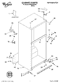CABINET, LITERATURE Diagram and Parts List for ER9SHKXKQ01  Whirlpool Refrigerator