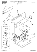 TOP AND CONSOLE, LIT/OPTIONAL Diagram and Parts List for RGX4634KQ1  Roper Dryer