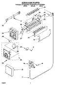ICEMAKER PARTS Diagram and Parts List for ET1FHTXMB03  Whirlpool Refrigerator