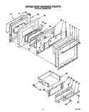 Part Location Diagram of 816622 Whirlpool HNDLE-DOOR