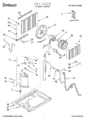 UNIT, LITERATURE Diagram and Parts List for CA8WR90  Crosley Air Conditioner