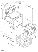 OVEN CHASSIS Diagram and Parts List for REE23000  Roper Range