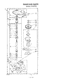 GEARCASE Diagram and Parts List for LA5430XTN0  Whirlpool Washer