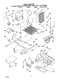 UNIT Diagram and Parts List for KSRA22KKWH01  KitchenAid Refrigerator