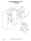 REFRIGERATOR LINER PARTS Diagram and Parts List for KBLO36FTX06  KitchenAid Refrigerator