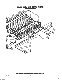 UPPER RACK AND TRACK Diagram and Parts List for KUDA220TWH4  KitchenAid Dishwasher