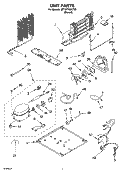 UNIT PARTS Diagram and Parts List for 8ET1FTKXKT05  Whirlpool Refrigerator