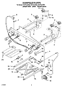 Part Location Diagram of W10854965 Whirlpool LP Conversion Kit