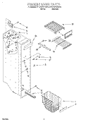 FREEZER LINER Diagram and Parts List for 4YED25PWDW01  Whirlpool Refrigerator