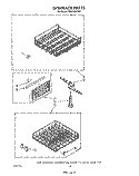 DISHRACK Diagram and Parts List for DP8500XTN5  Whirlpool Dishwasher