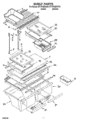 SHELF PARTS, OPTIONAL PARTS Diagram and Parts List for ET1RHMXKQ04  Whirlpool Refrigerator
