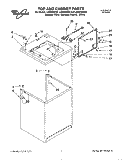 TOP AND CABINET Diagram and Parts List for LXR9245EZ0  Whirlpool Washer